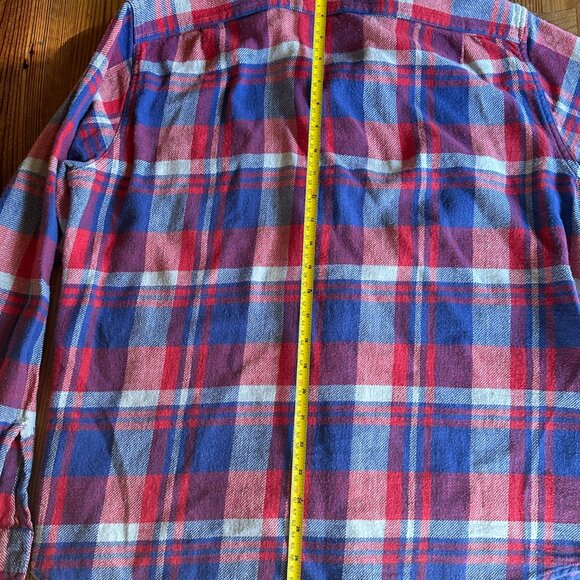 Wallace & Barnes Flannel Size L Plaid - Picture 7 of 8